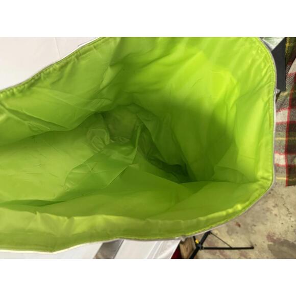 Silver Metallic Tote Bag with Dual Handles - Picture 5 of 5